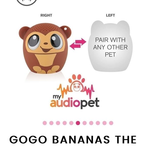 MY Audio Pet "Go Go Bananas" Wireless/Bluetooth Speaker - Picture 5 of 15